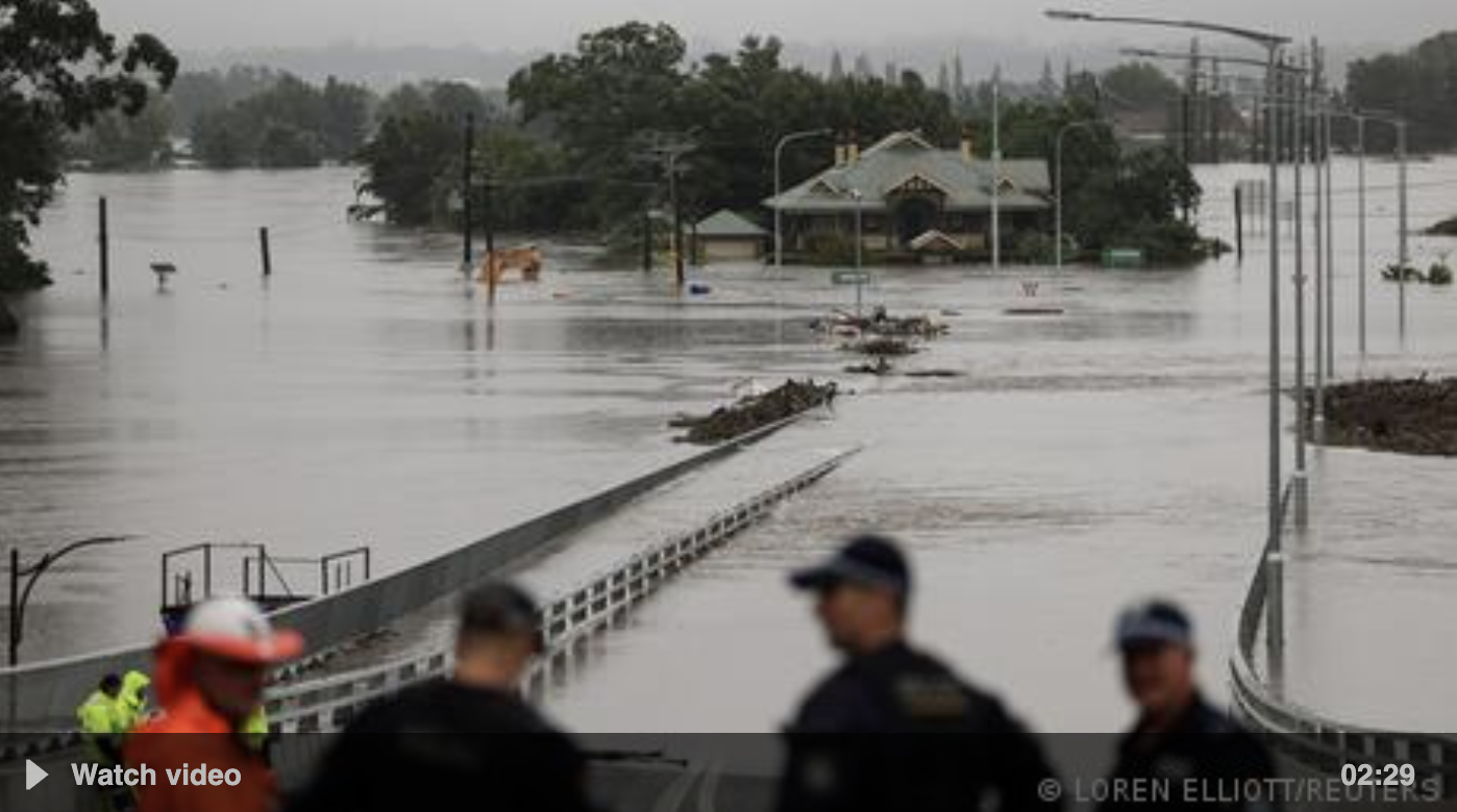 Australia floodwaters rise as rescue services help locals